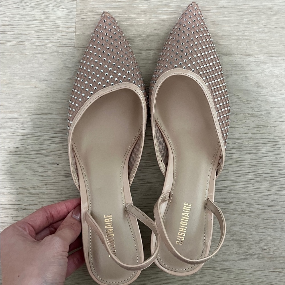 Cushionaire kitten heels sparkle
